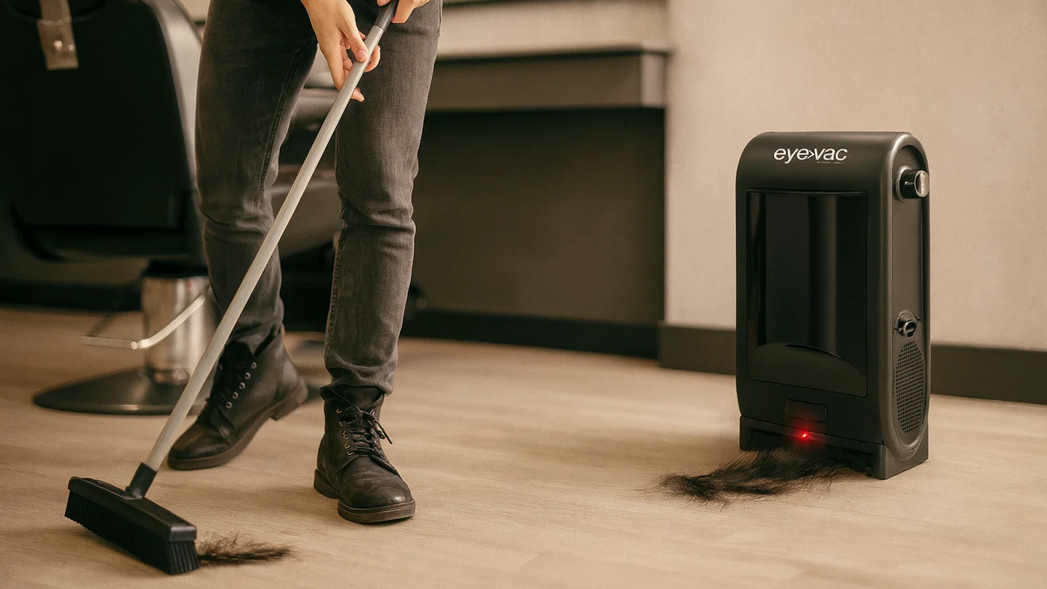 De automatische haarstofzuiger die je salon tijd bespaart