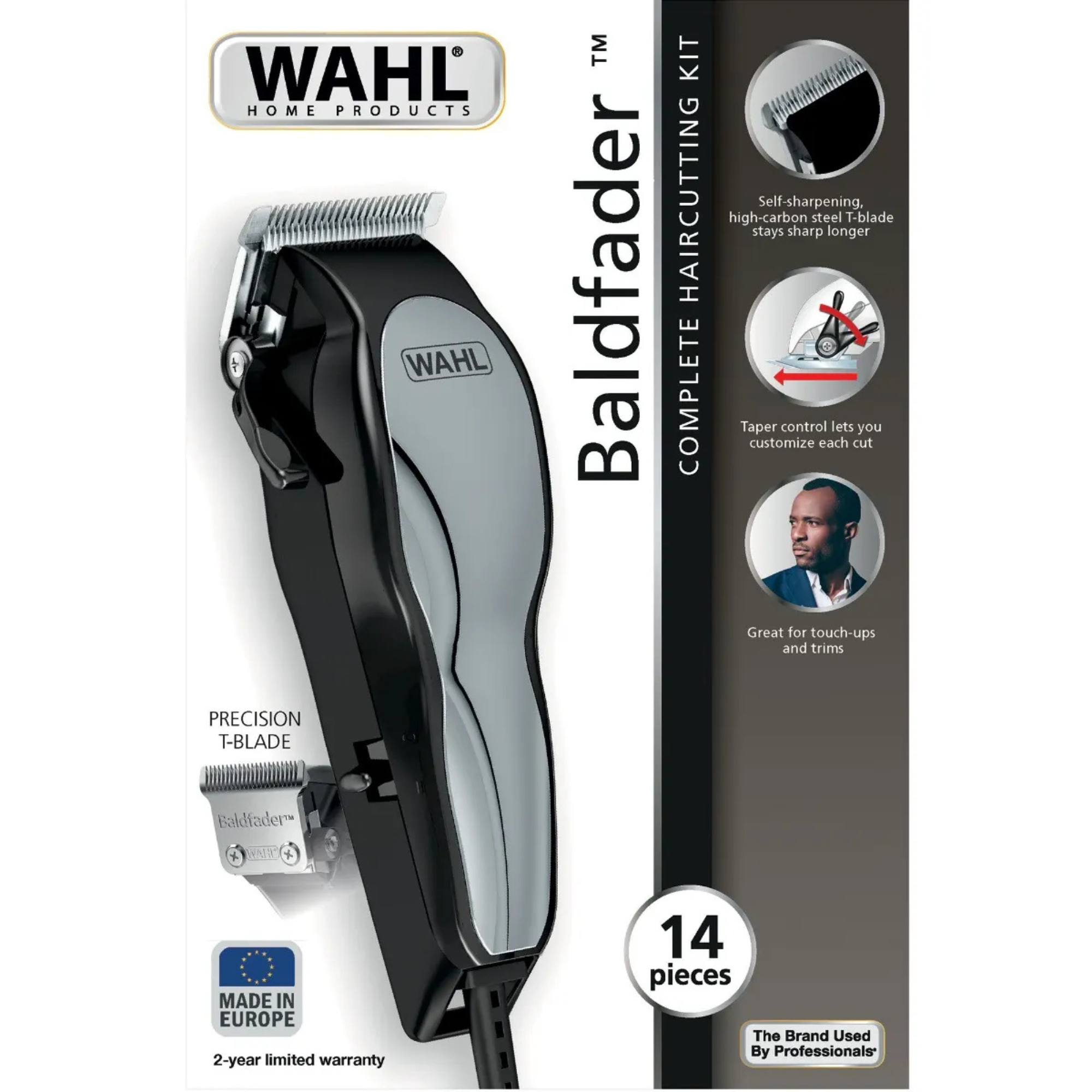 Wahl tondeuse Baldfader - Inclusief 14 accessoires