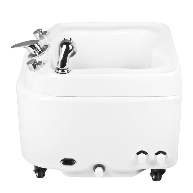 Azzurro pedicure voetbad met hydromassage en afvoerfunctie, op wielen
