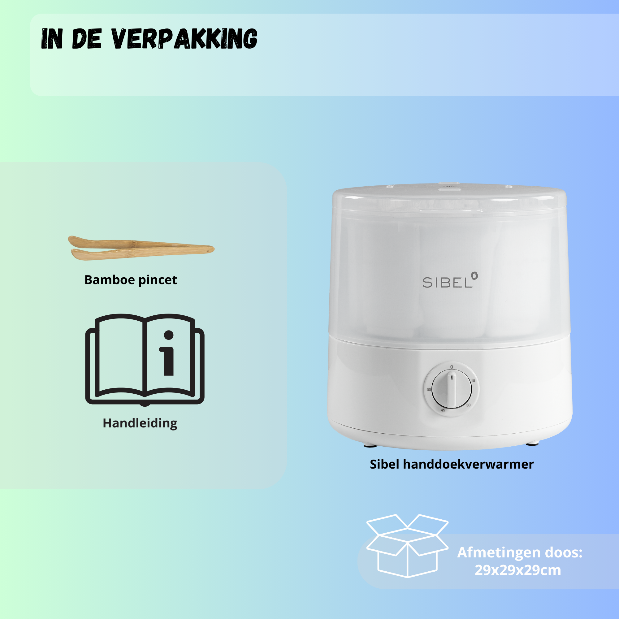 Sibel handdoekstomer en verwarmer - Professioneel gebruik