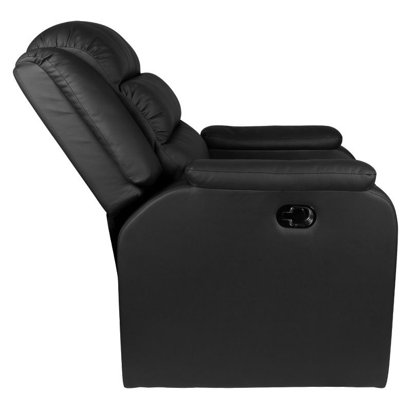 Giovanni Pedicure Chair Hilton in black eco-leather, luxurious reclining comfort with a stylish design.