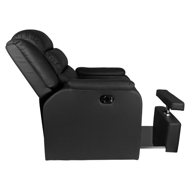 Giovanni Pedicure Chair Hilton in black eco-leather with plush cushions and adjustable footrest.