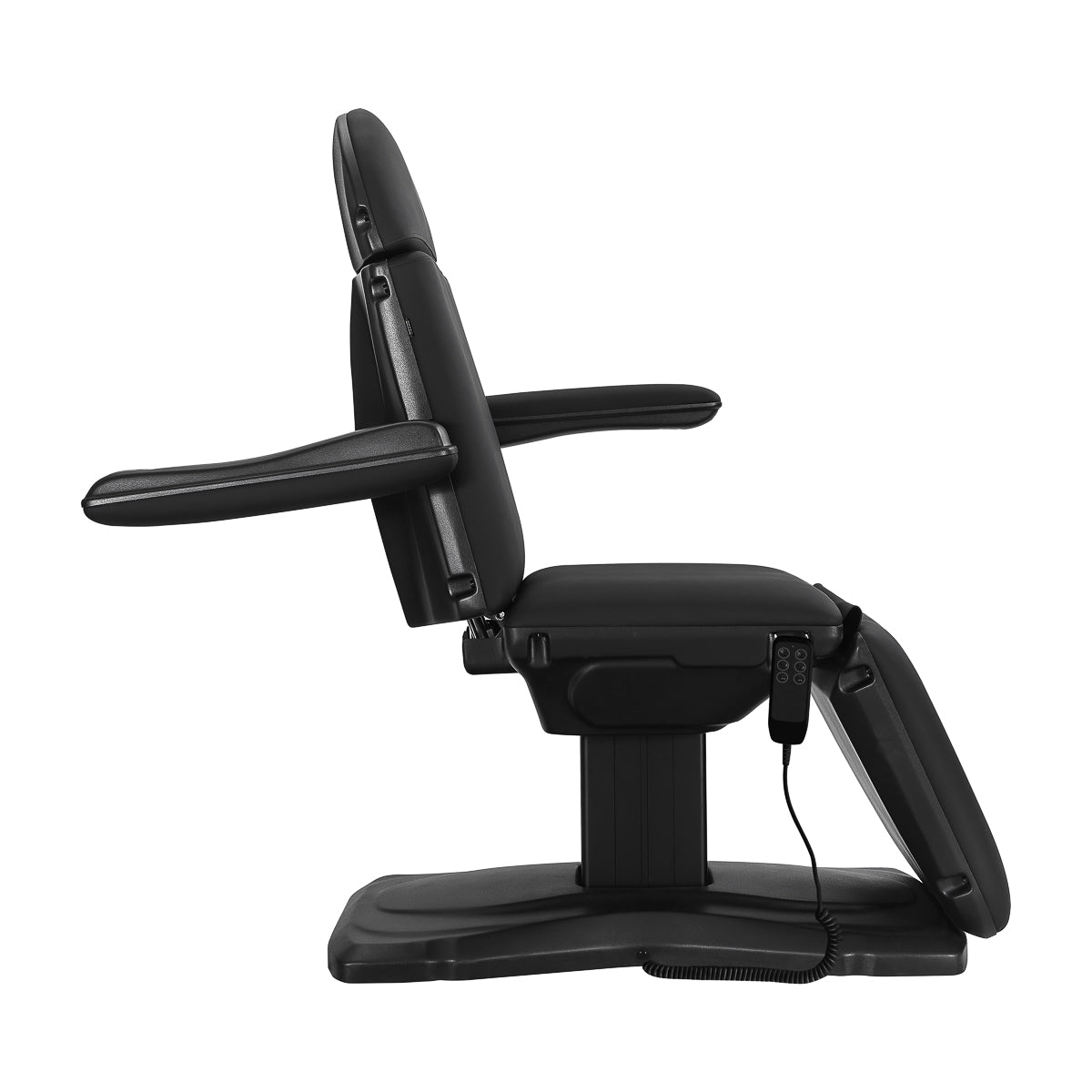 Sillon Eclipse electric treatment chair with three motors, remote control, adjustable height, backrest, and footrest