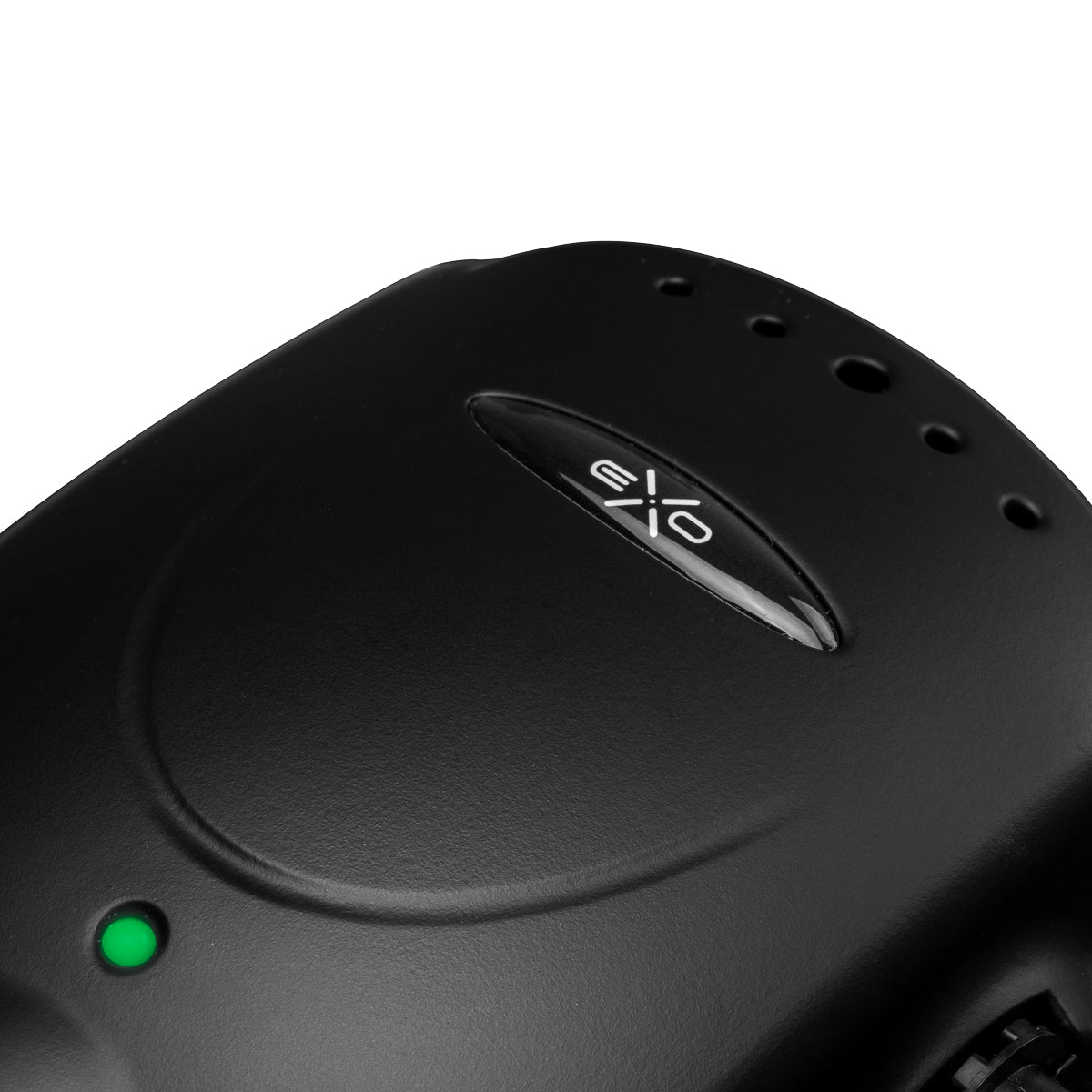 Frezarka EXO 65W zwart met groen indicatorlampje, professioneel apparaat voor cosmetologie en podologie.
