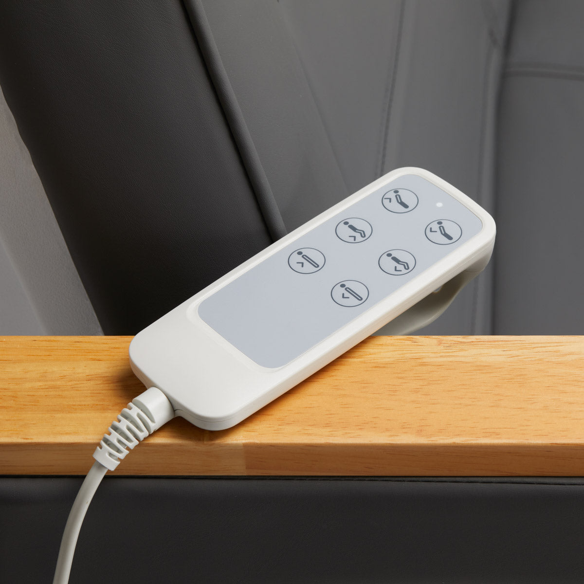 Remote control for Sillon Lux 273B electric treatment chair with three motors and intuitive controls