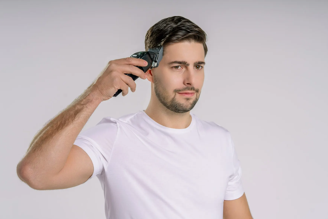 De tondeuse is eenvoudig in gebruik en perfect voor thuis