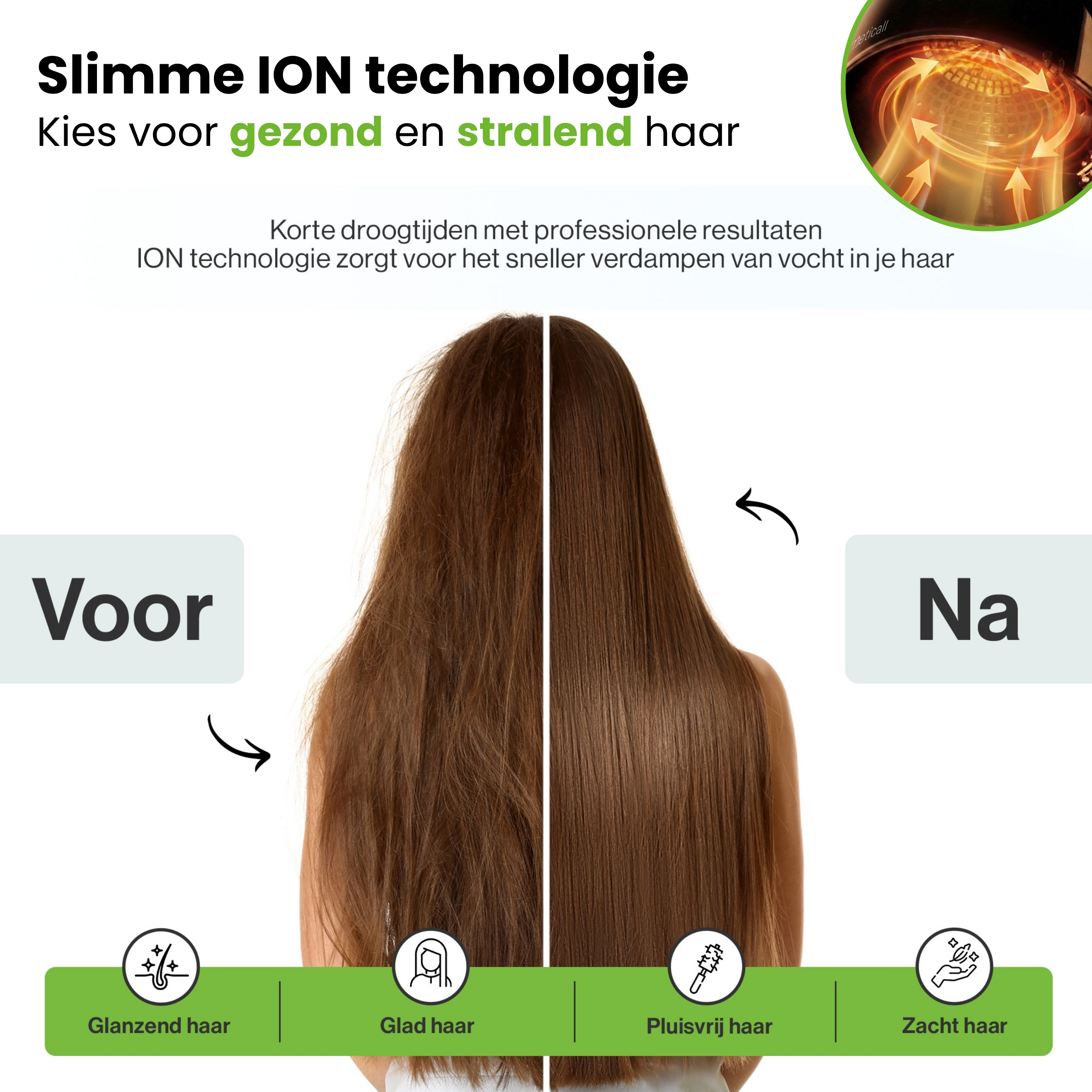 Cosmeticall tafelmodel droogkap - Met ION technologie en instelbare standen