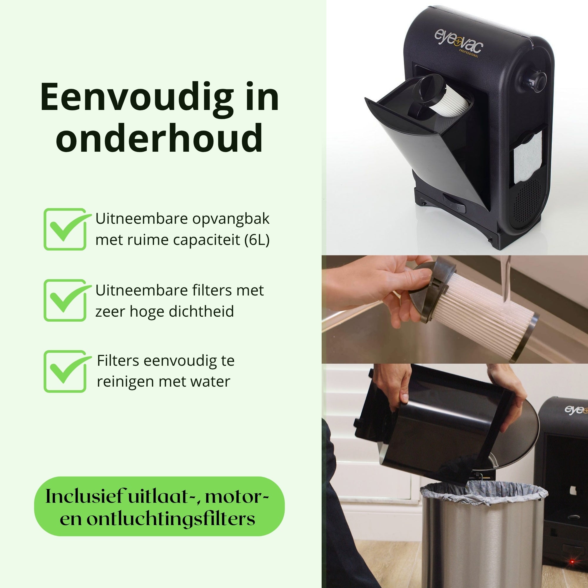 EyeVac hairbuster - Automatische stofzuiger voor kapsalons en barbershops