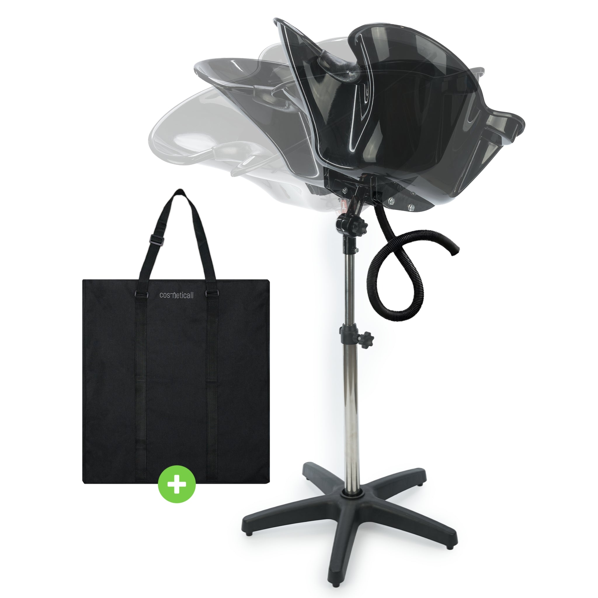 Cosmeticall mobiele wastafel met reistas - Voor langere haren