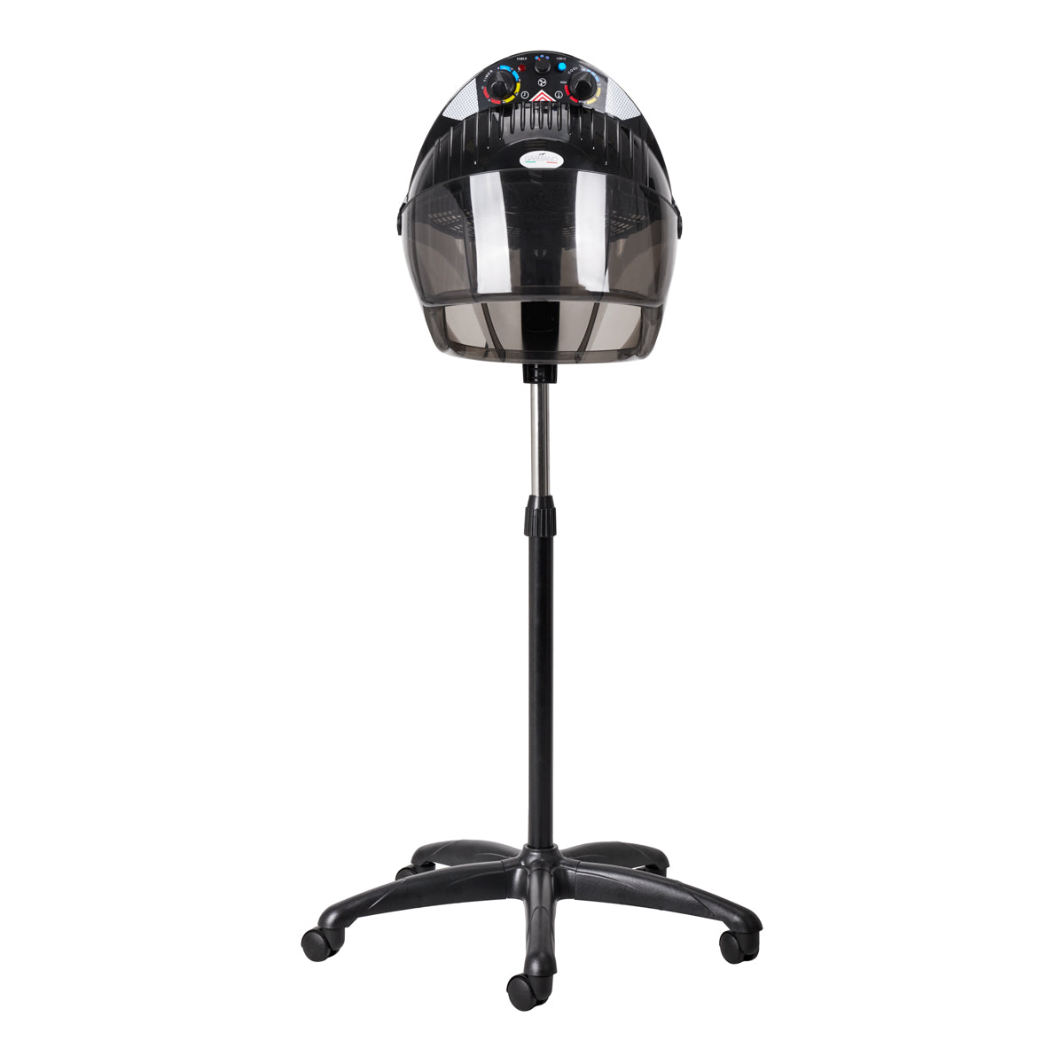 Gabbiano Centurion droogkap met drie snelheden en ionisatie, verstelbare hoogte 123–153 cm en kantelbare kap.