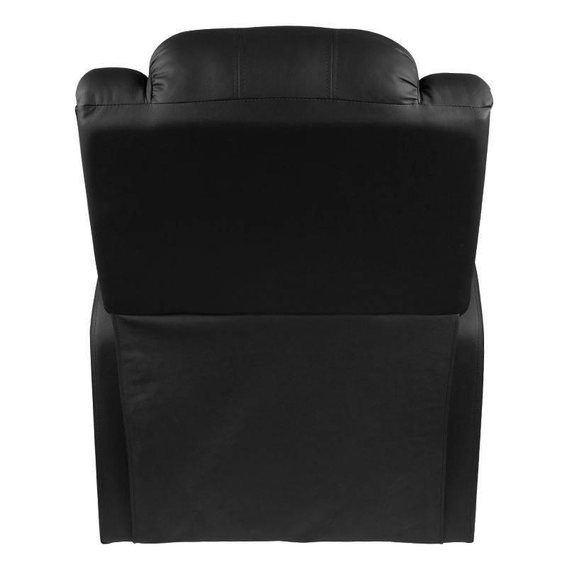 Back view of Giovanni Pedicure Chair Hilton in black eco-leather, luxe salon seating.