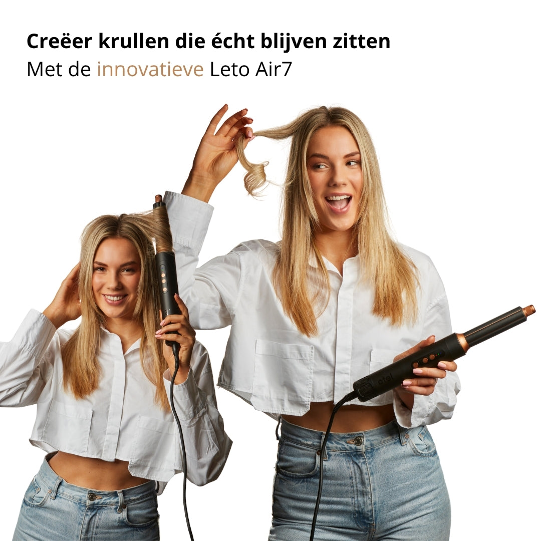 Leto 8-in-1 Airstyler - Professioneel fohnen, krullen & stijlen