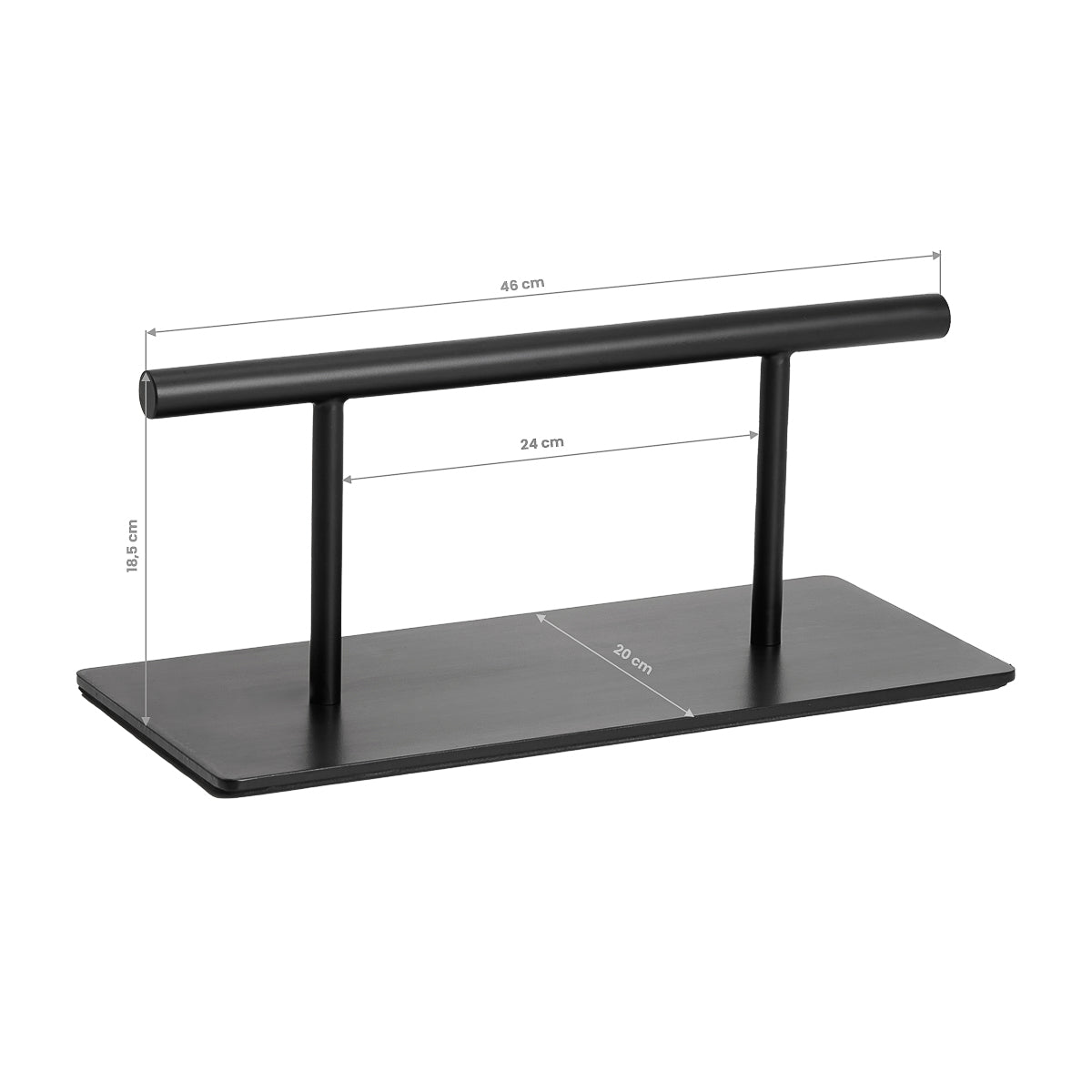 Gabbiano voetsteun kappersstoel  - Hoogwaardig RVS met anti-slip