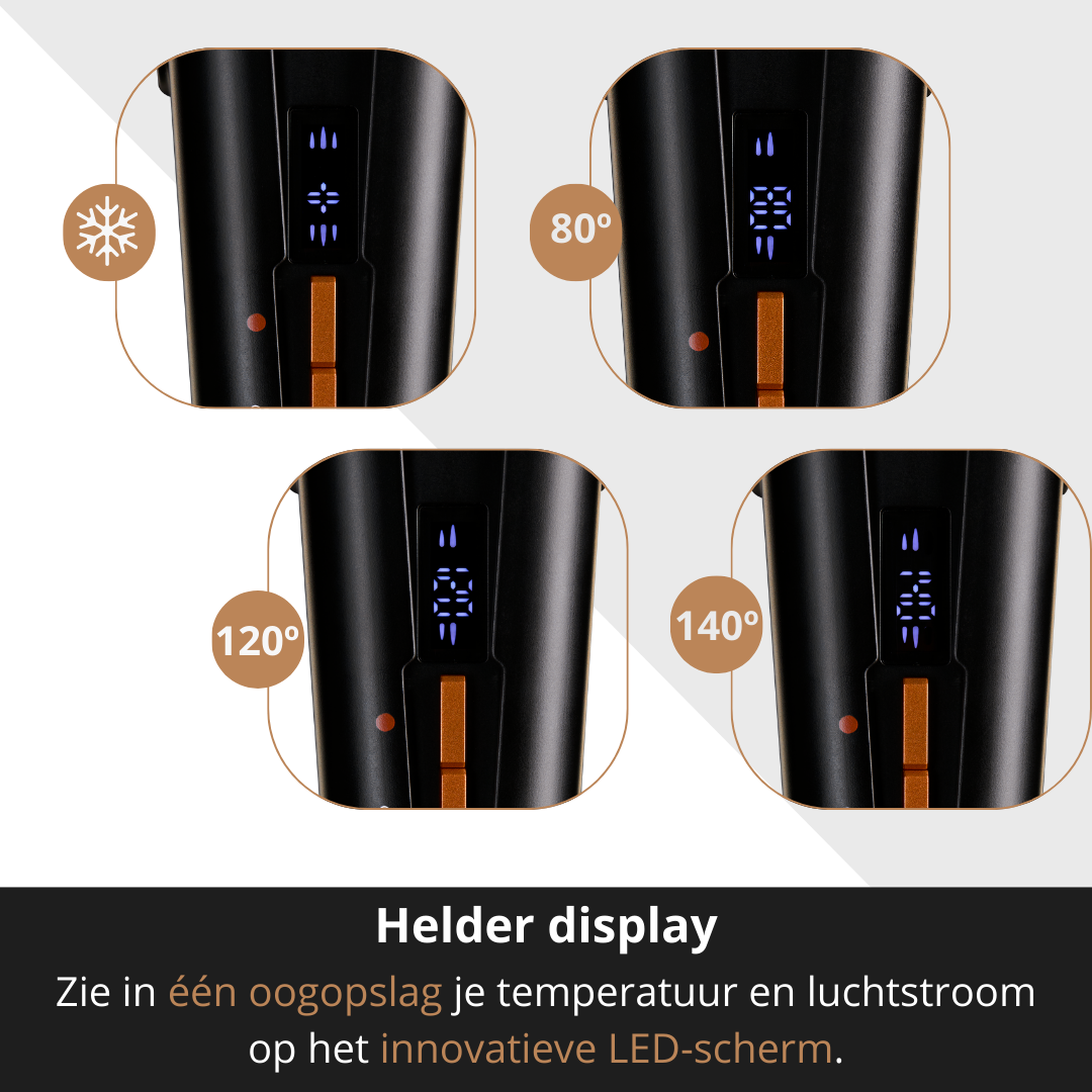 Leto Hairstrait 2-in-1 stijltang op lucht - Professioneel stijlen zonder schade