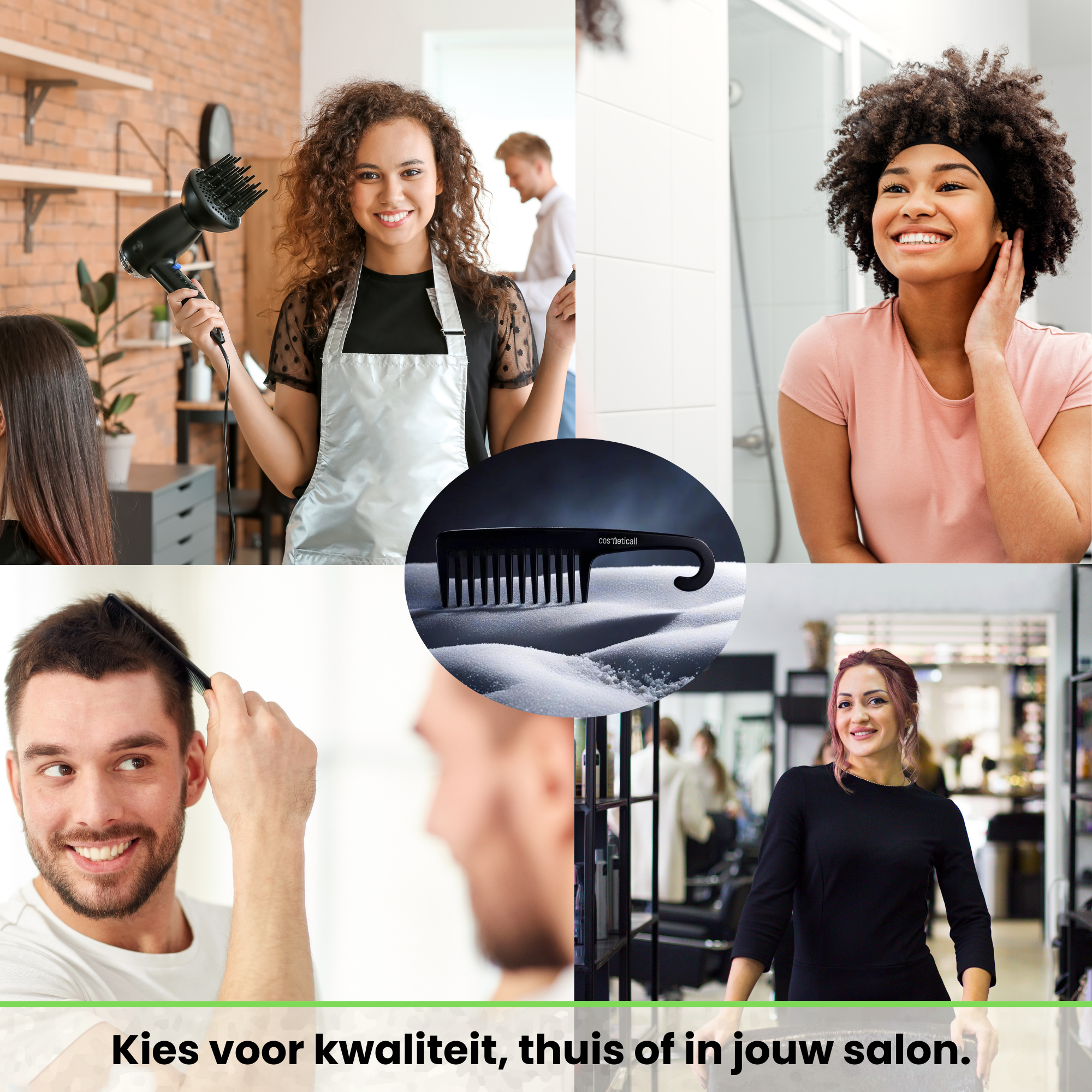 Deze hoogwaardige kam is perfect voor salons, barbershops of thuisgebruik