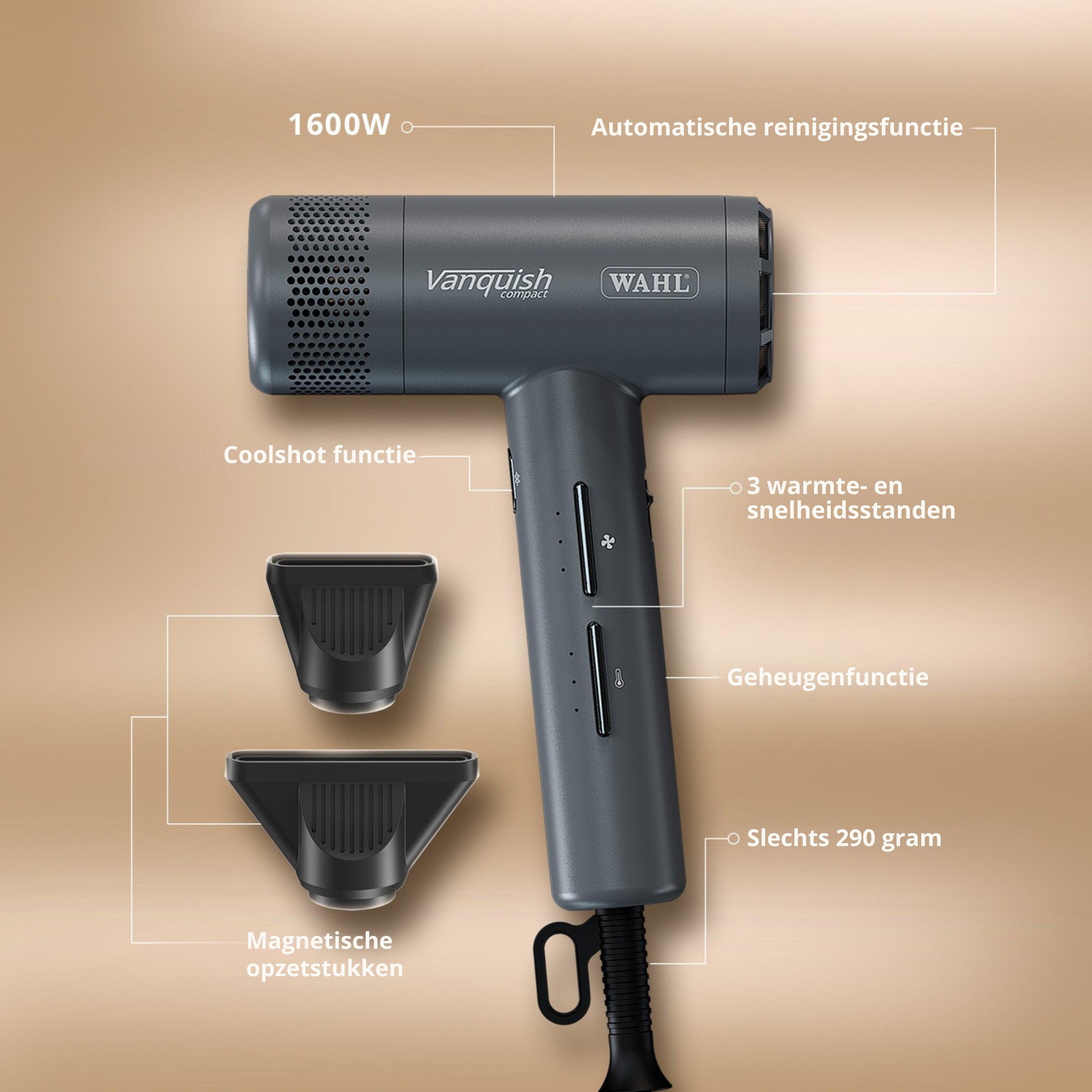 Wahl Vanquish professionele föhn - Ultralicht, sneldrogend & compact formaat