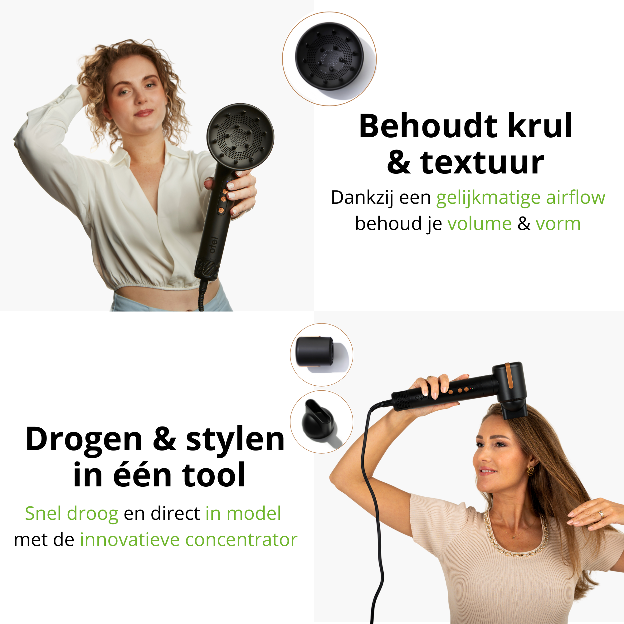 Leto Airstyler Pro+ editie - Multistyler met Coanda Technologie