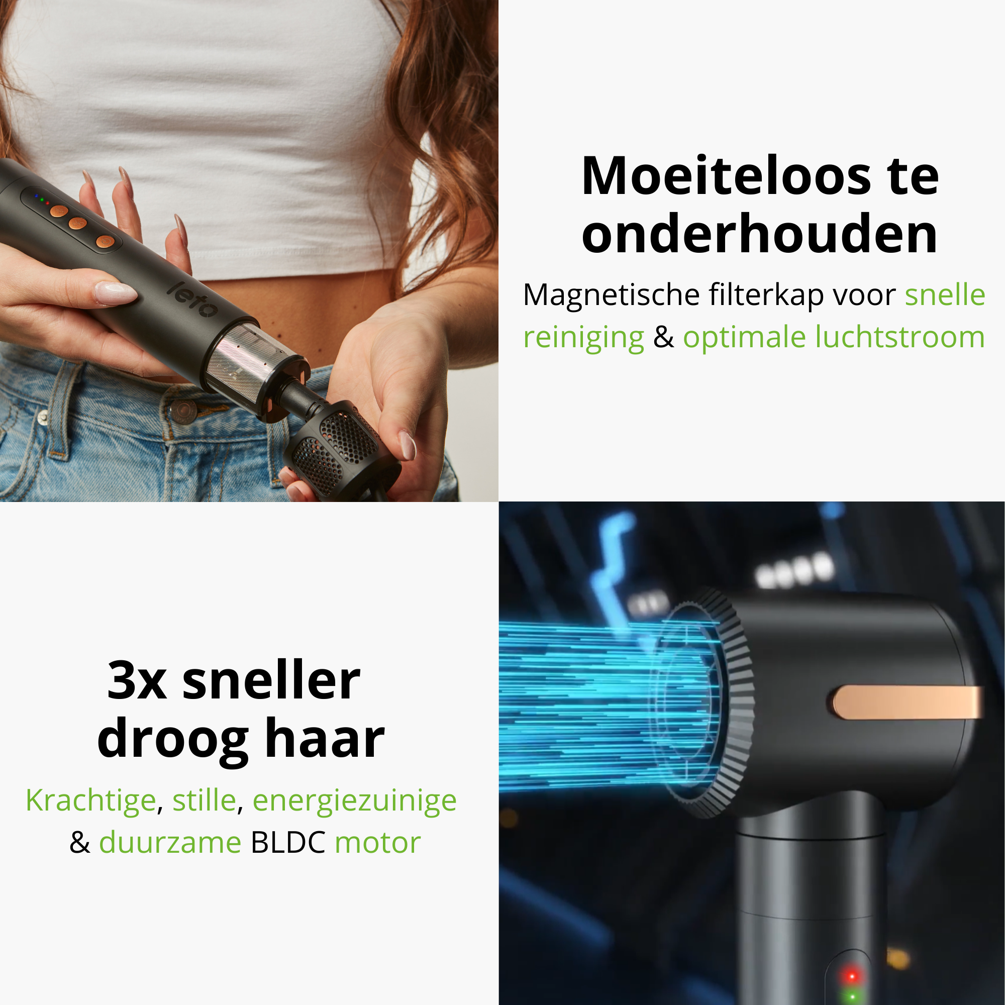 Leto Airstyler Pro+ editie - Multistyler met Coanda Technologie